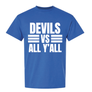 Devils Vs All Y'all Blue Tee