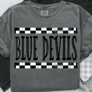 Blue Devil Checkers Comfort Color Tee